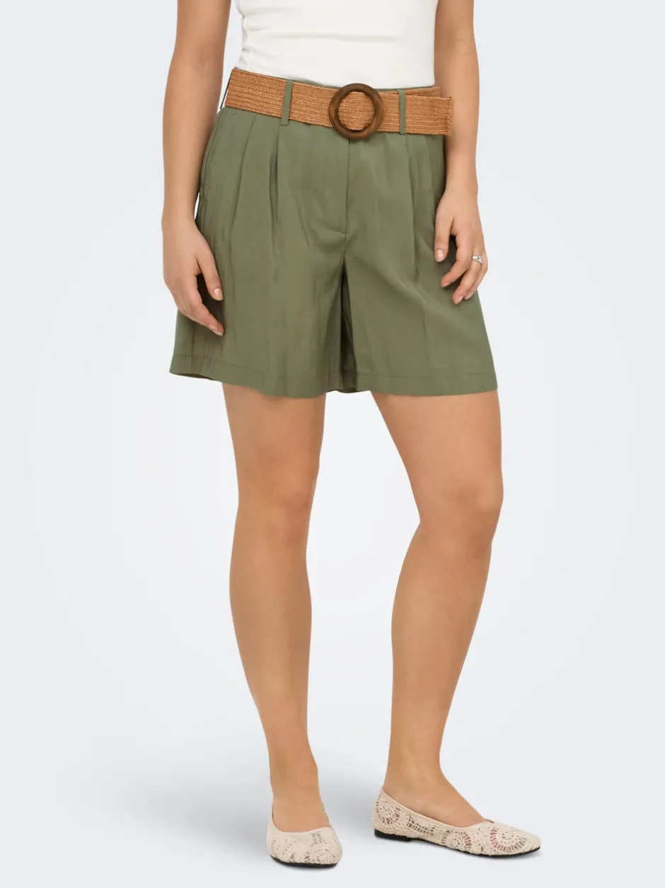 Best ONLIBIZA Høj talje Regular fit Bermuda-shorts Dame Shorts