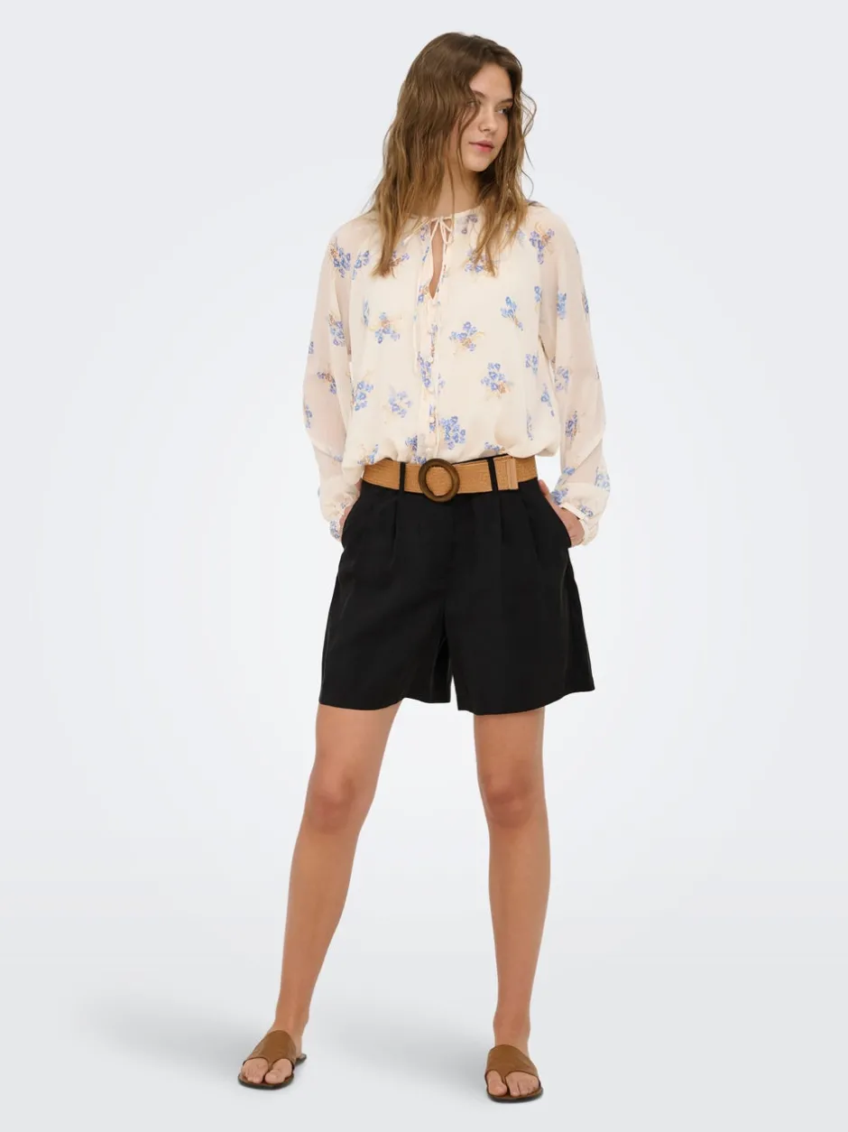 Discount ONLIBIZA Høj talje Regular fit Bermuda-shorts Dame Shorts