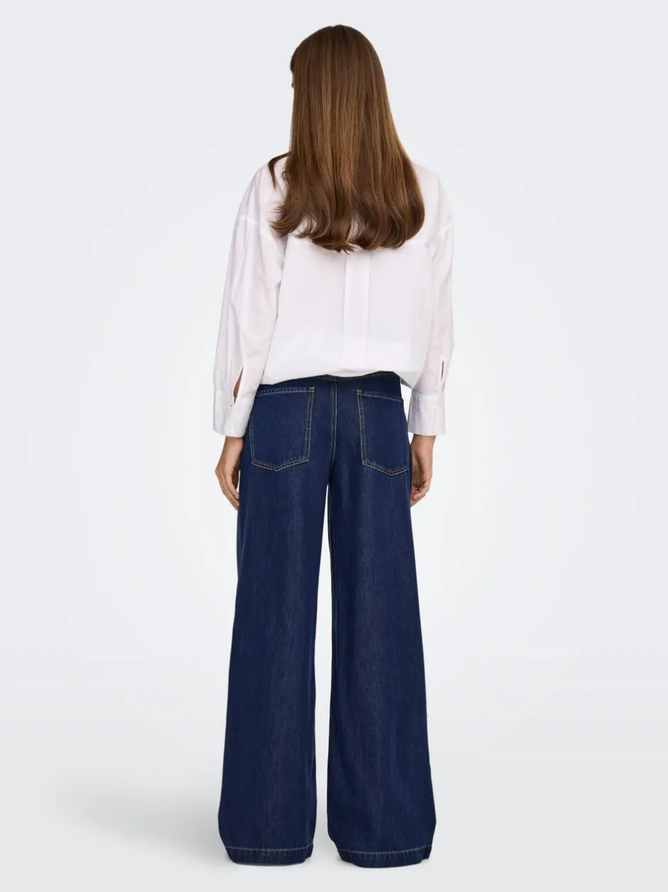 Discount ONLINGRID Mellemhøj talje Wide leg fit Jeans Dame Jeans|Jeans
