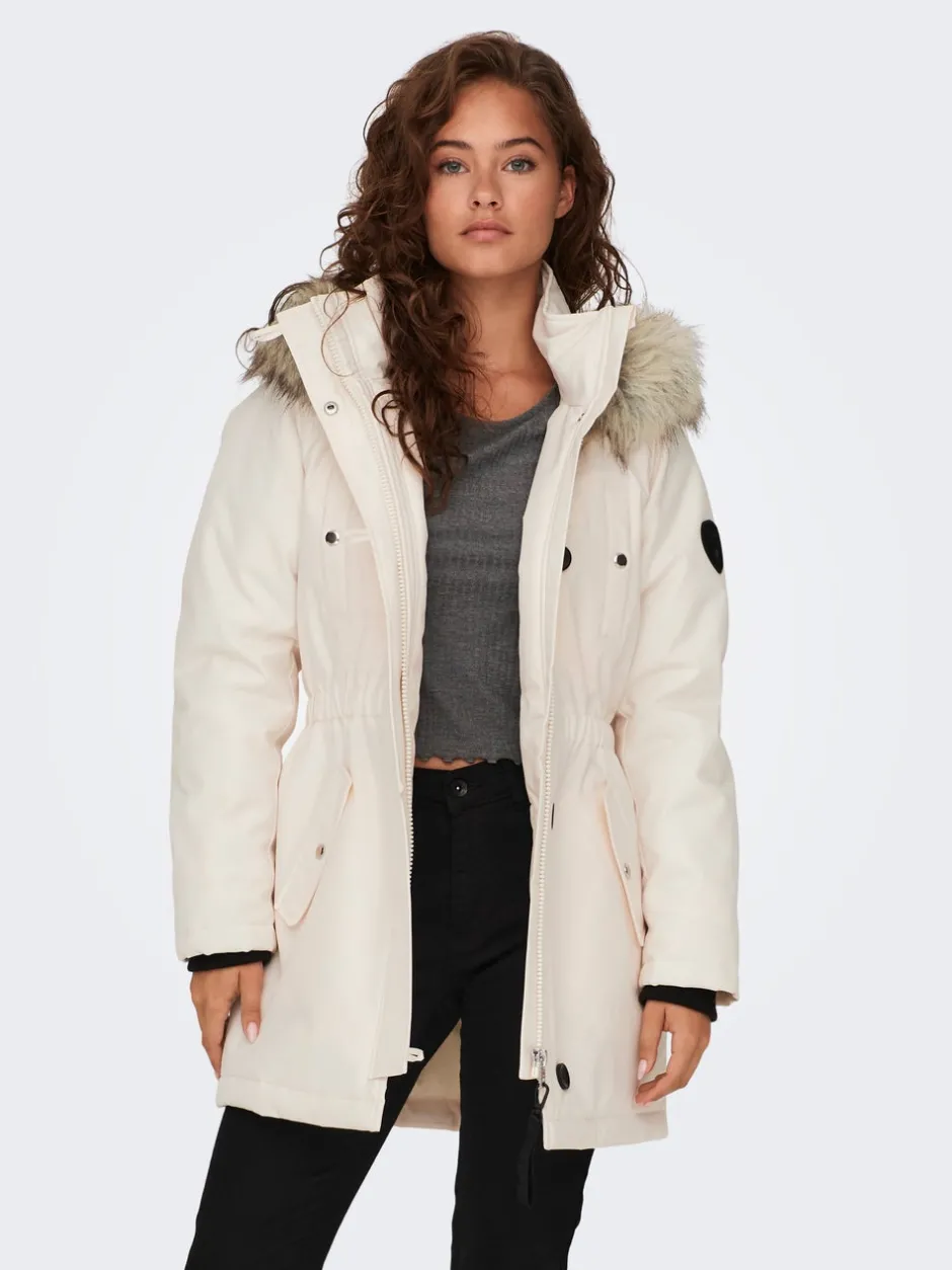 Discount ONLIRIS Lang parka Dame Jakker Og Frakker