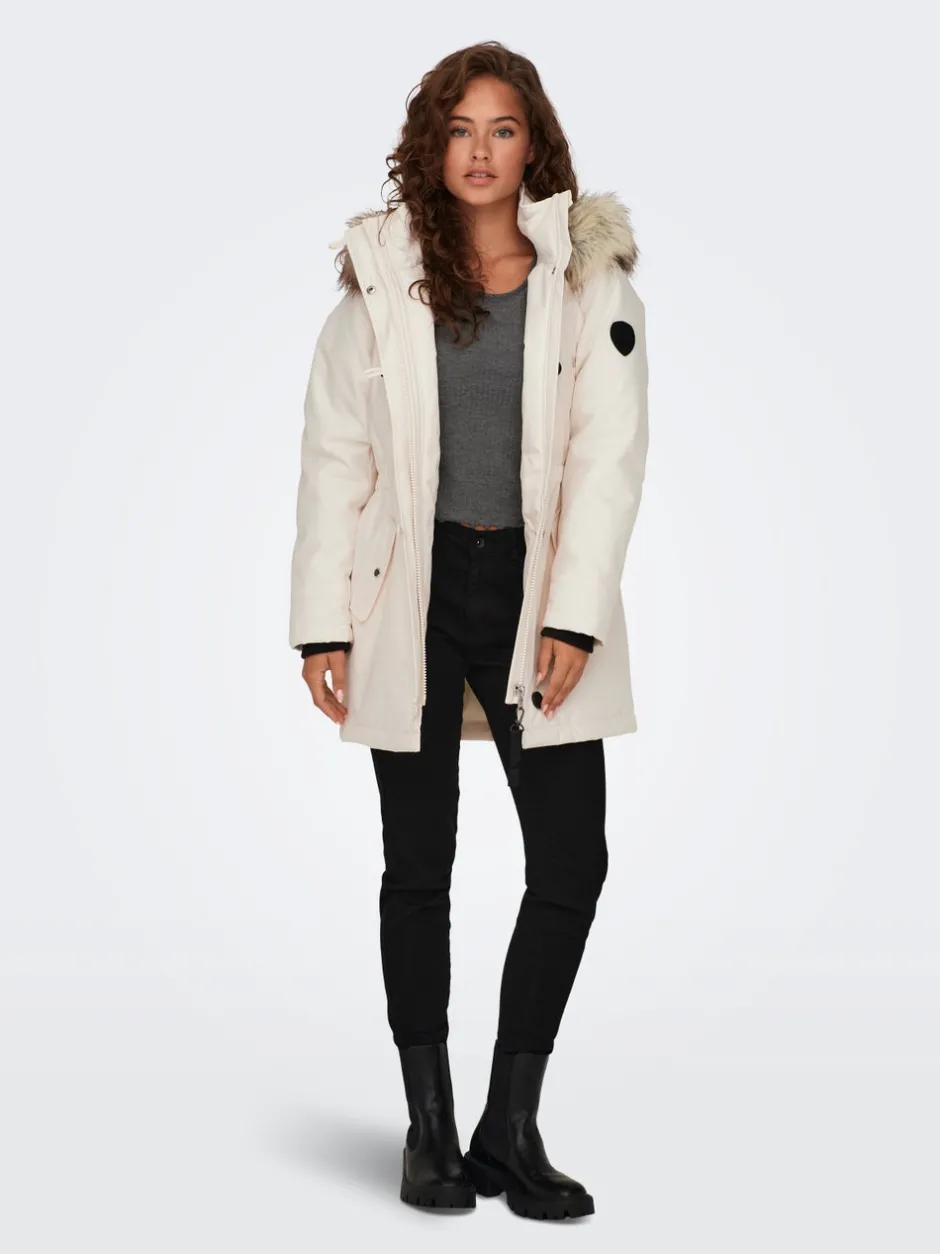 Discount ONLIRIS Lang parka Dame Jakker Og Frakker