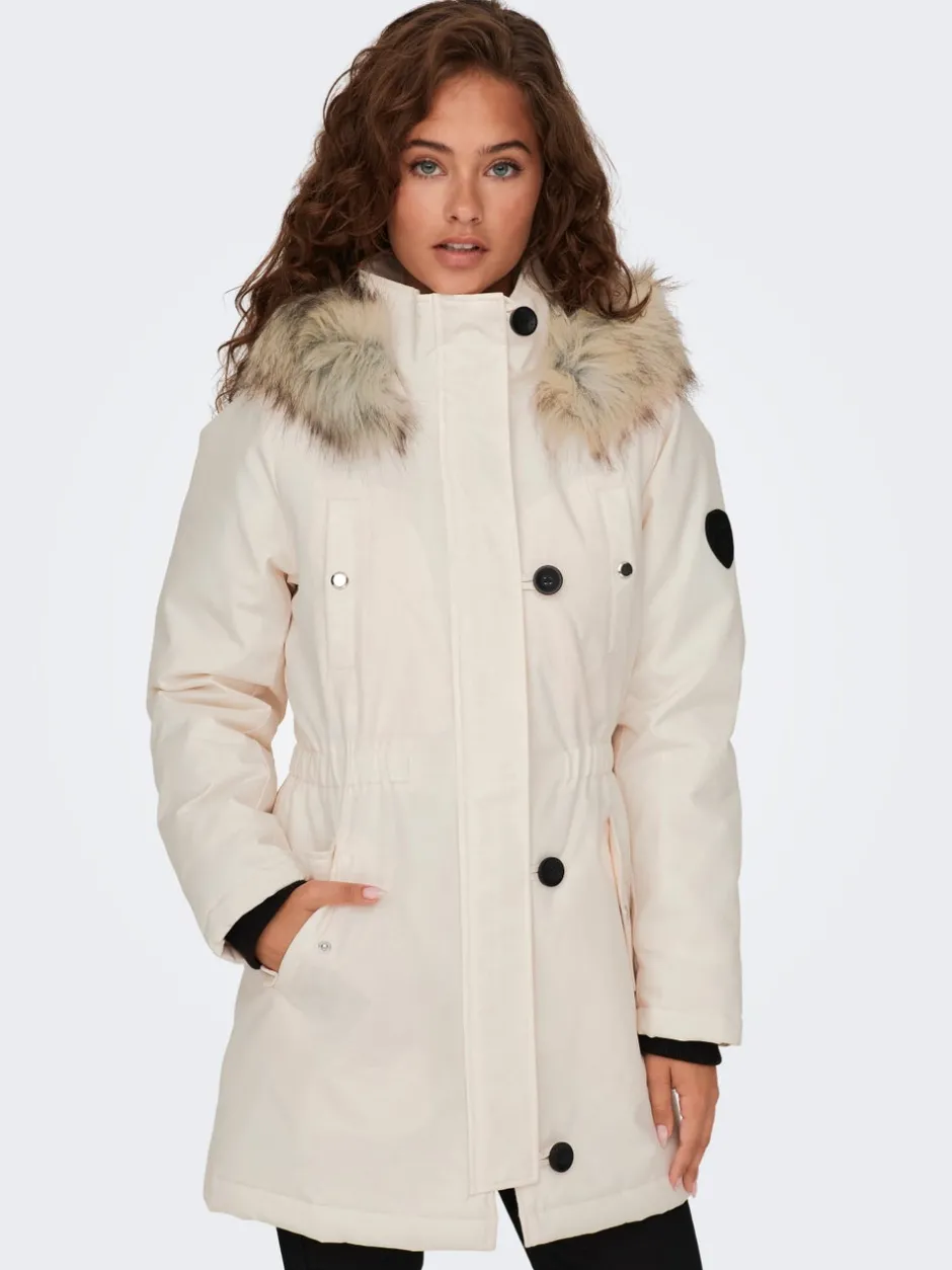 Discount ONLIRIS Lang parka Dame Jakker Og Frakker