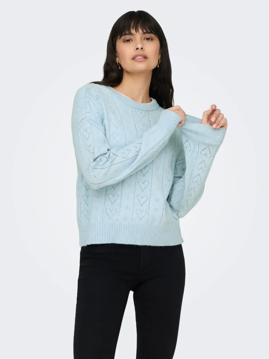 Hot ONLISA Striktrøje Dame Strik & Cardigans