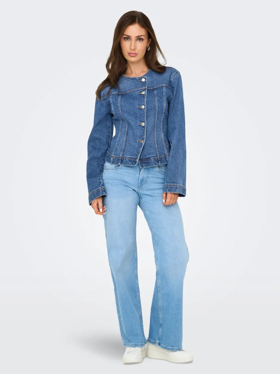 Outlet ONLISABEL Denimjakke Dame Jakker Og Frakker|Double Denim