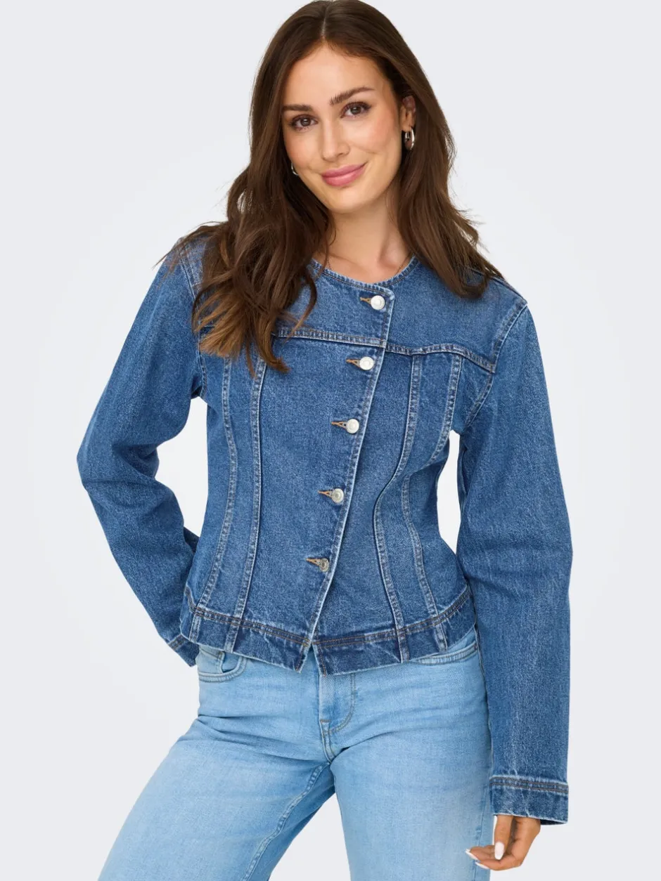 Outlet ONLISABEL Denimjakke Dame Jakker Og Frakker|Double Denim