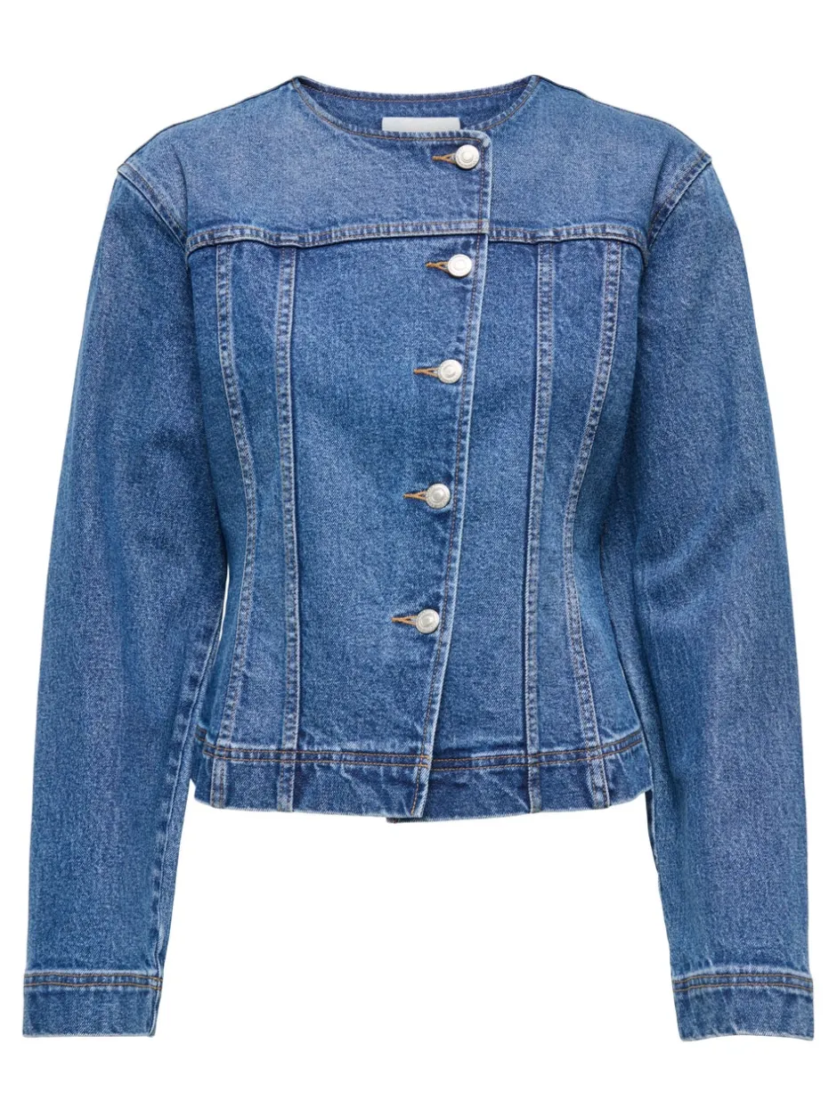 Outlet ONLISABEL Denimjakke Dame Jakker Og Frakker|Double Denim