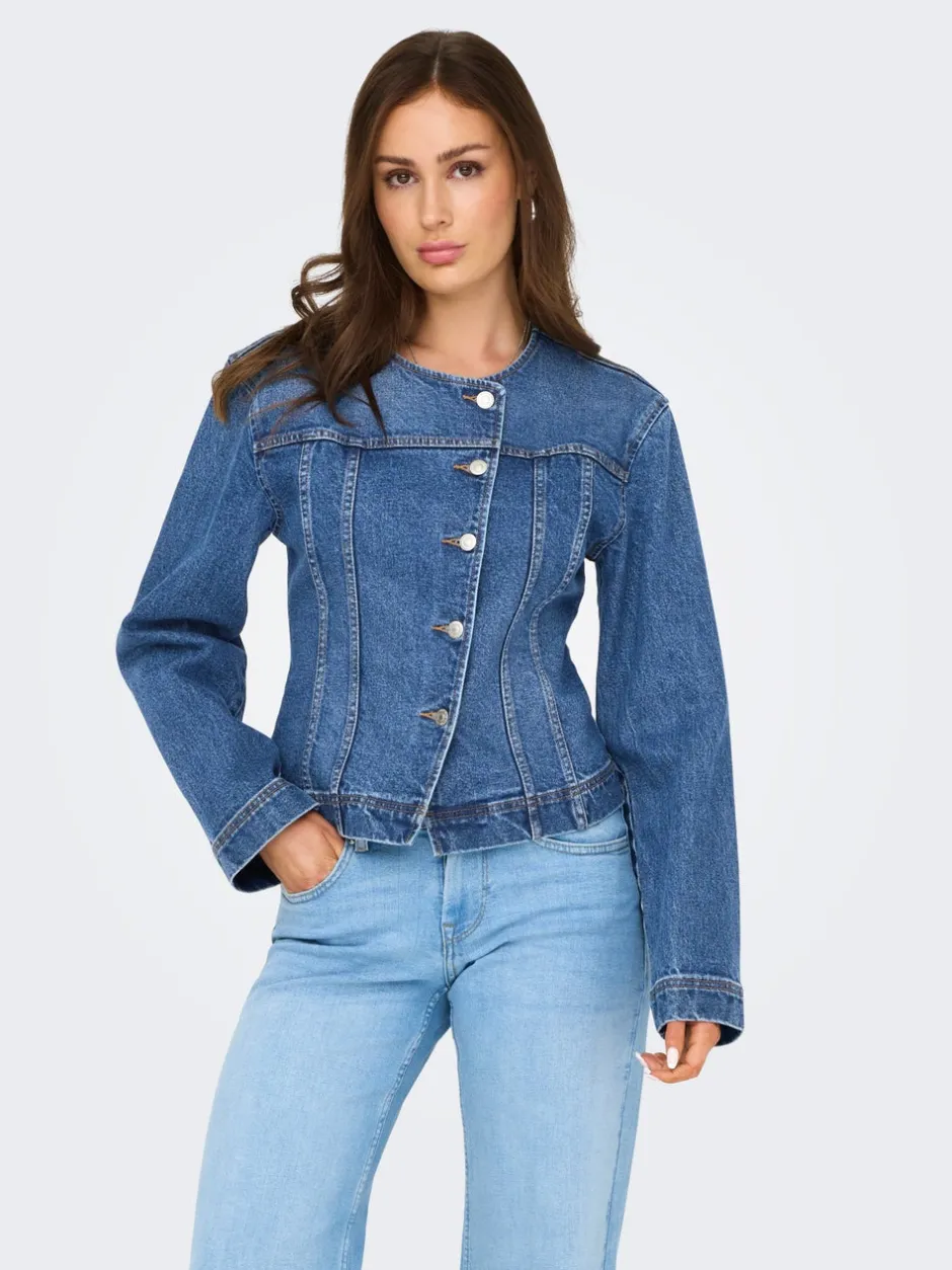 Outlet ONLISABEL Denimjakke Dame Jakker Og Frakker|Double Denim