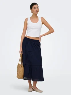 Discount ONLISABELLA Nederdel Lang nederdel Dame Nederdele