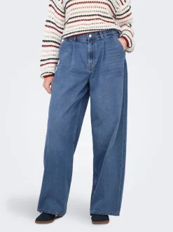 ONLIVY Mellemhøj talje Wide leg fit Jeans Dame Jeans|Jeans