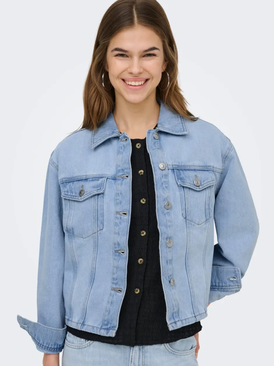 Sale ONLJANE Denimjakke Dame Jakker Og Frakker|Double Denim