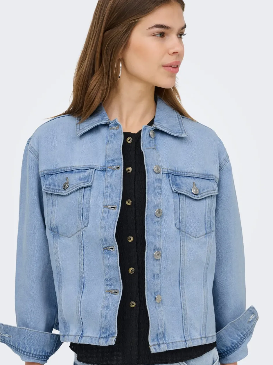 Sale ONLJANE Denimjakke Dame Jakker Og Frakker|Double Denim