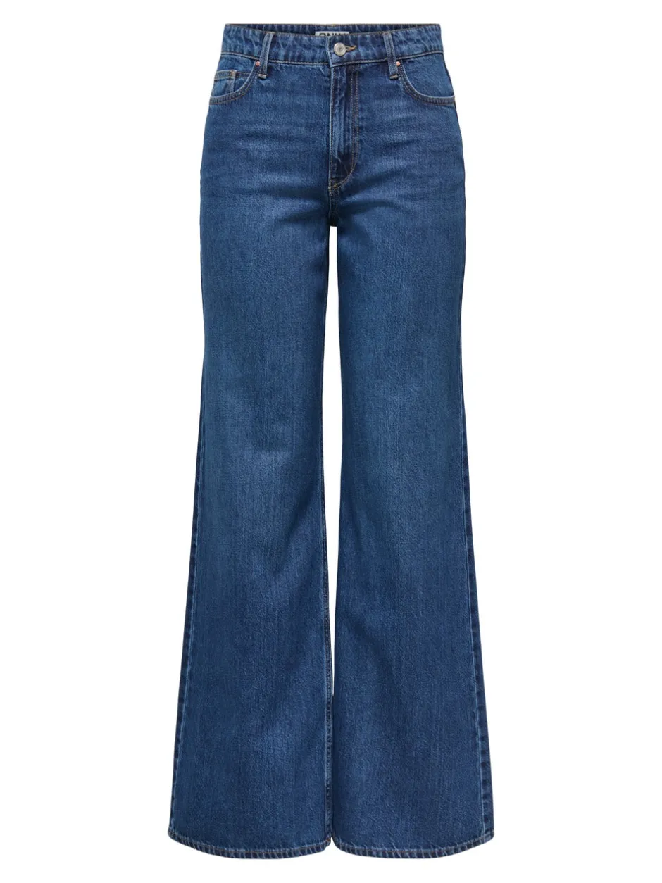 Hot ONLJEMMA Høj talje Wide leg fit Jeans Dame Jeans|Jeans