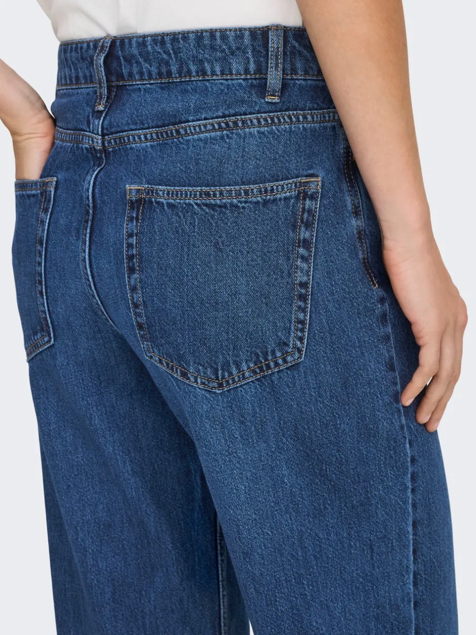 Hot ONLJEMMA Høj talje Wide leg fit Jeans Dame Jeans|Jeans