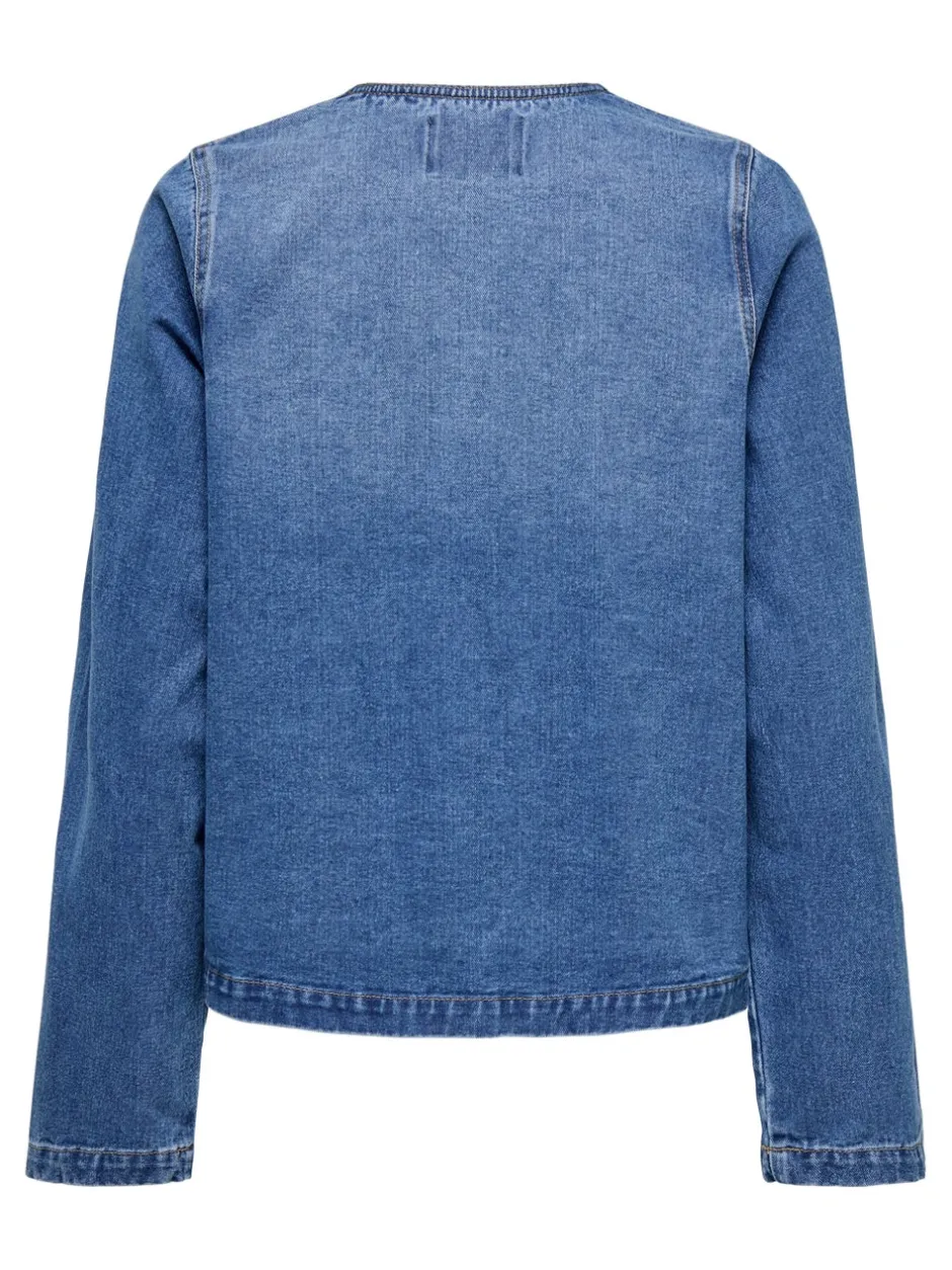 Hot ONLJENNA Denimjakke Dame Jakker Og Frakker|Double Denim