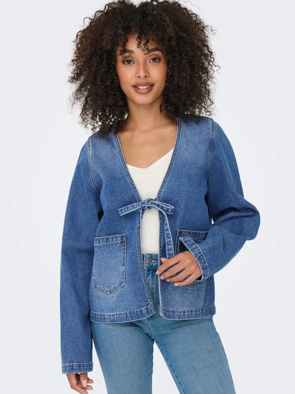 Hot ONLJENNA Denimjakke Dame Jakker Og Frakker|Double Denim