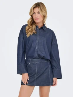 Clearance ONLJINA Denim-skjorte Dame Skjorter