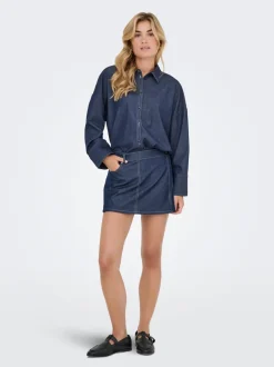 Clearance ONLJINA Denim-skjorte Dame Skjorter