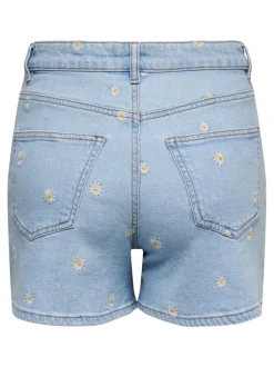 Clearance ONLJOSEPHINE Høj talje Loose fit Denim-shorts Dame Shorts|Double Denim
