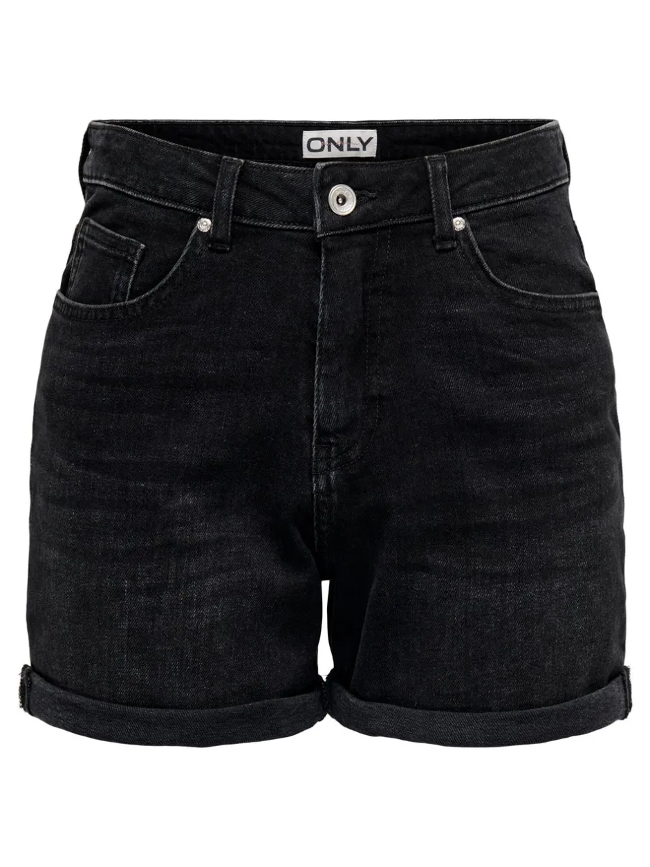 Clearance ONLJOSEPHINE Høj talje Regular fit Denim-shorts Dame Shorts|Double Denim
