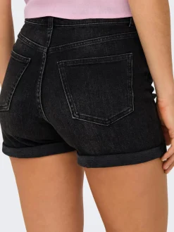 Clearance ONLJOSEPHINE Høj talje Regular fit Denim-shorts Dame Shorts|Double Denim