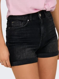 Clearance ONLJOSEPHINE Høj talje Regular fit Denim-shorts Dame Shorts|Double Denim
