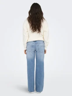 New ONLJUDY-O Lav talje Straight fit Jeans Dame Jeans|Jeans