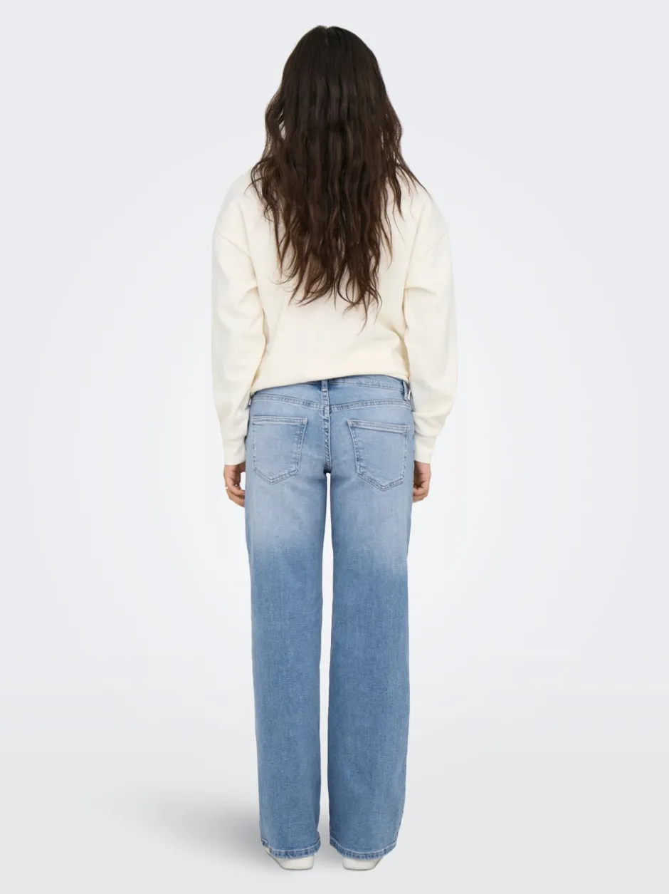 New ONLJUDY-O Lav talje Straight fit Jeans Dame Jeans|Jeans