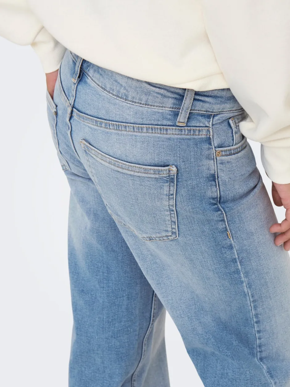 New ONLJUDY-O Lav talje Straight fit Jeans Dame Jeans|Jeans