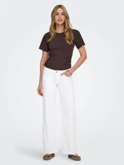 Hot ONLJUDY-O Lav talje Wide leg fit Jeans Dame Jeans|Jeans