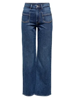 Outlet ONLJUICY Høj talje Wide leg fit Jeans Dame Jeans|Jeans