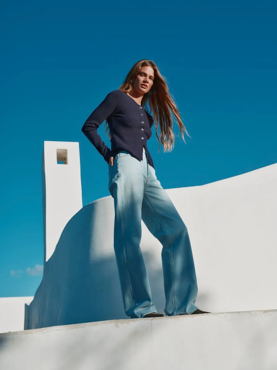 Hot ONLJUICY Høj talje Wide leg fit Jeans Dame Jeans|Jeans