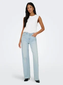 Hot ONLJUICY Høj talje Wide leg fit Jeans Dame Jeans|Jeans