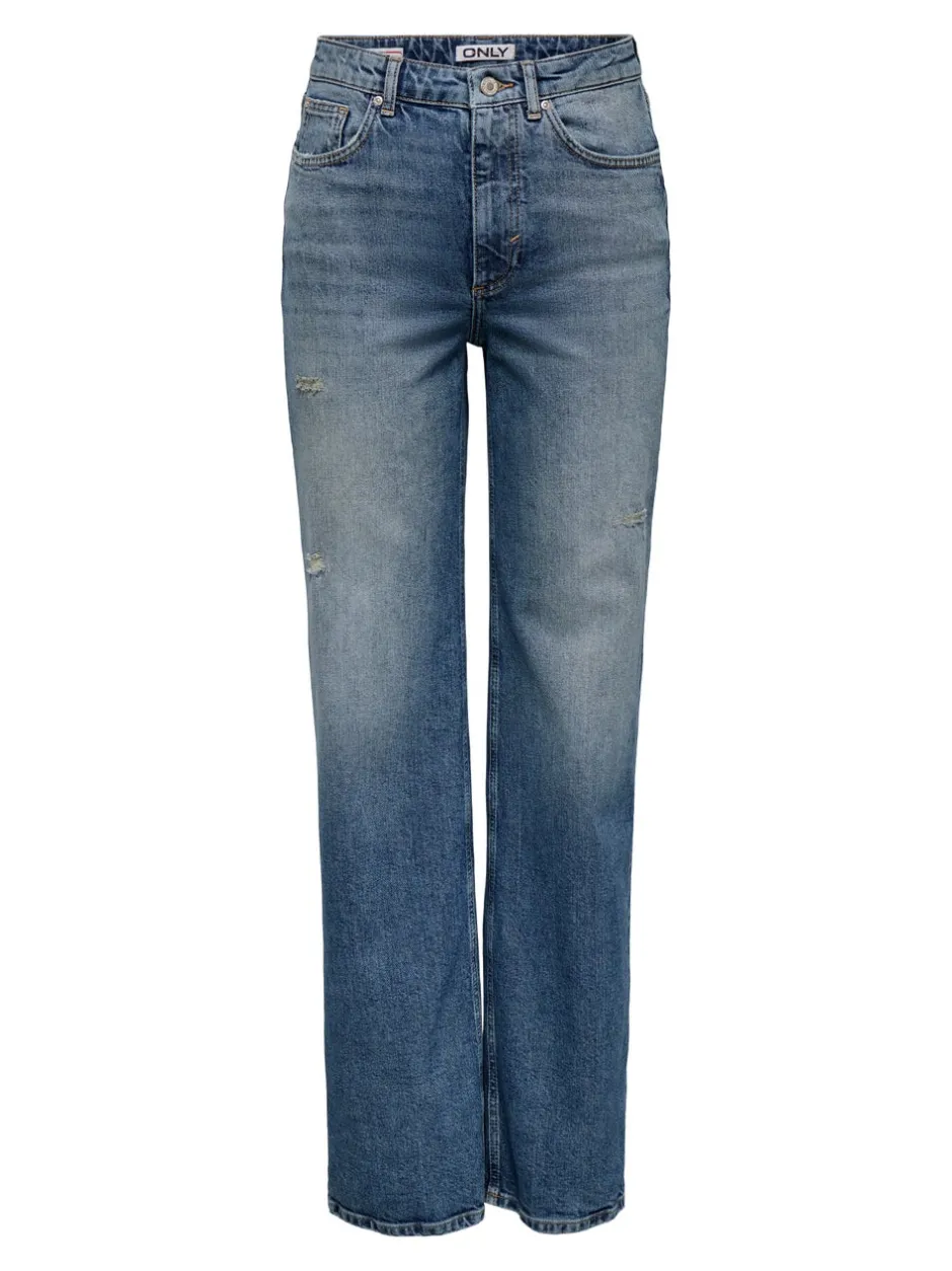 New ONLJUICY Høj talje Wide leg fit Jeans Dame Jeans|Jeans