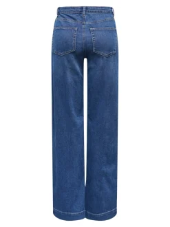 Best ONLJUICY Høj talje Wide leg fit Jeans Dame Jeans|Jeans