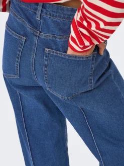 Best ONLJUICY Høj talje Wide leg fit Jeans Dame Jeans|Jeans