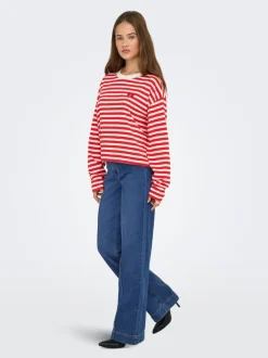 Best ONLJUICY Høj talje Wide leg fit Jeans Dame Jeans|Jeans