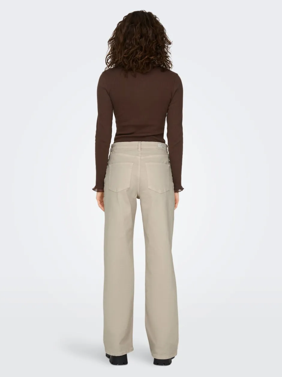 Best ONLJUICY Høj talje Wide leg fit Jeans Dame Jeans|Jeans
