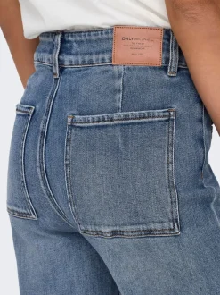 Discount ONLJUICY Høj talje Wide leg fit Jeans Dame Jeans|Jeans