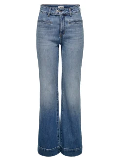 Discount ONLJUICY Høj talje Wide leg fit Jeans Dame Jeans|Jeans