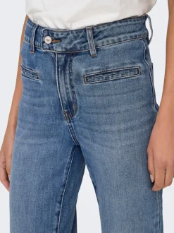 Discount ONLJUICY Høj talje Wide leg fit Jeans Dame Jeans|Jeans