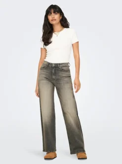 Discount ONLJUICY Høj talje Wide leg fit Jeans Dame Jeans|Jeans