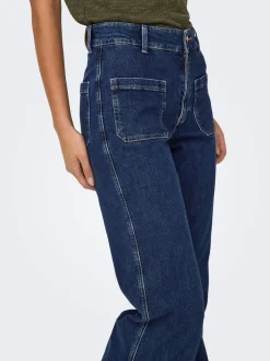 Discount ONLJUICY Høj talje Wide leg fit Jeans Dame Jeans|Jeans