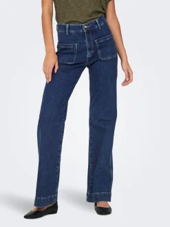 Discount ONLJUICY Høj talje Wide leg fit Jeans Dame Jeans|Jeans