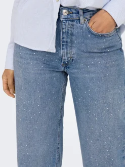 Sale ONLJUICY Høj talje Wide leg fit Jeans Dame Jeans|Jeans