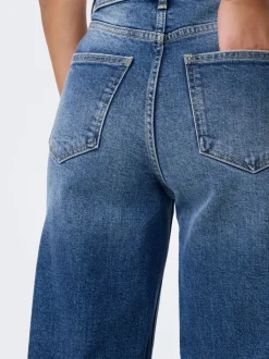 Online ONLJUICY Høj talje Wide leg fit Jeans Dame Jeans|Jeans