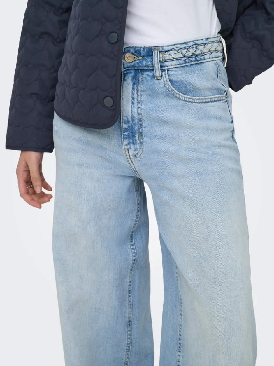 Online ONLJUICY Høj talje Wide leg fit Jeans Dame Jeans|Jeans