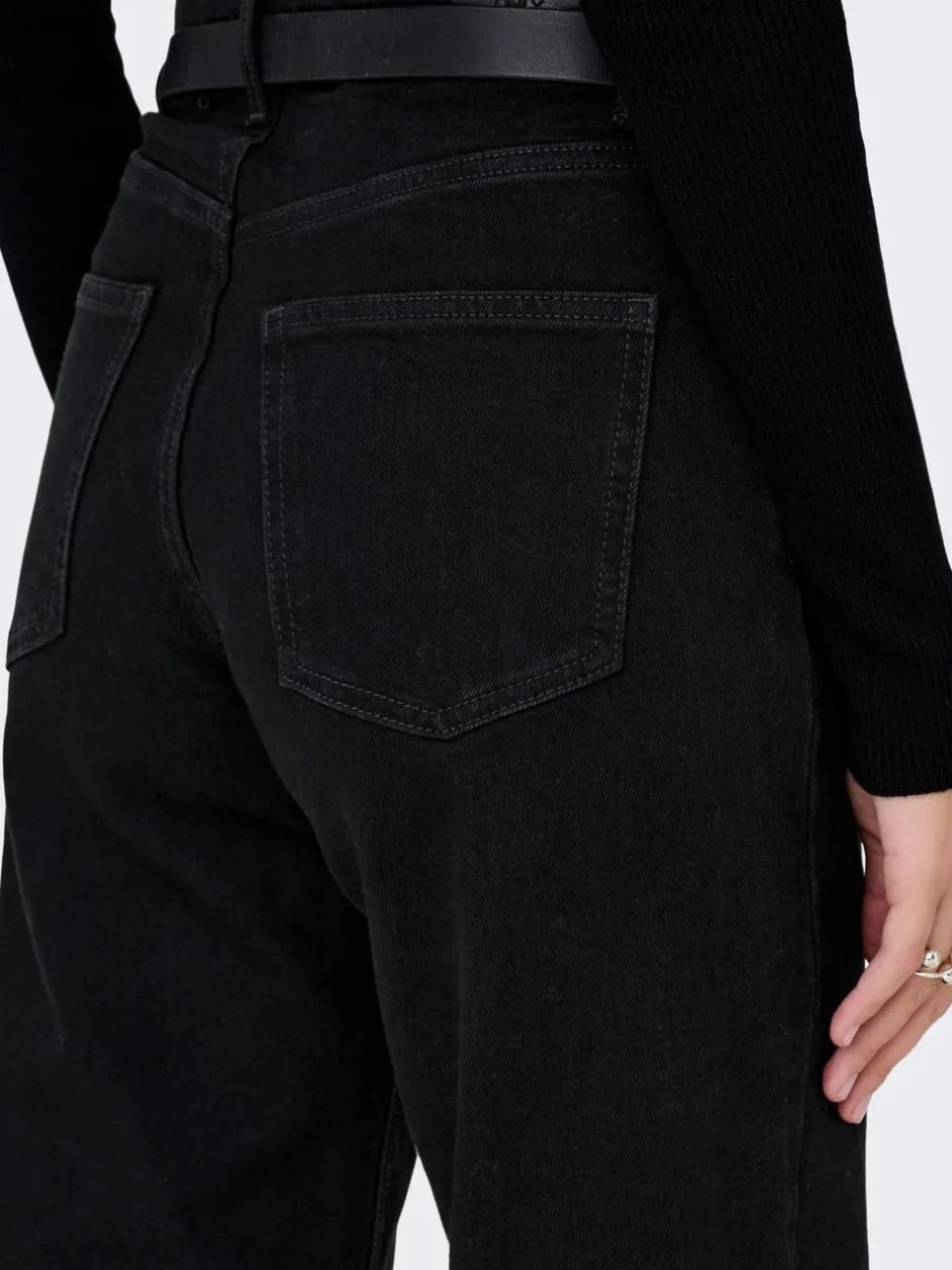 Best ONLJUICY Høj talje Wide leg fit Jeans Dame Jeans|Jeans