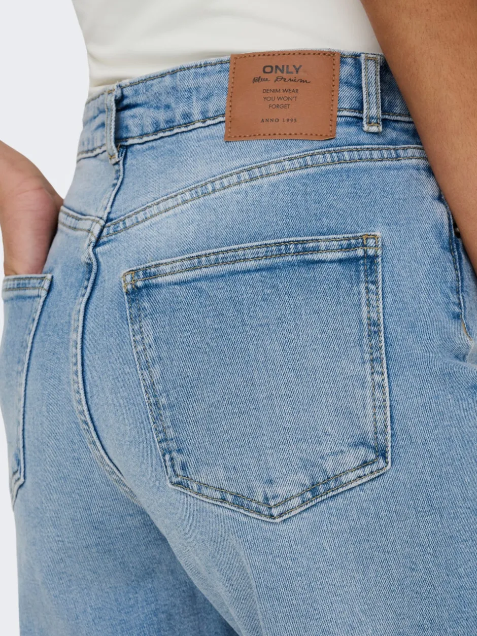 Outlet ONLJUICY Høj talje Wide leg fit Jeans Dame Jeans|Jeans