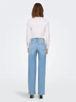 Clearance ONLJUICY Høj talje Wide leg fit Jeans Dame Jeans|Jeans
