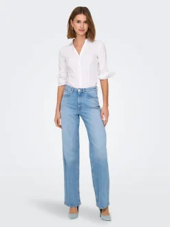 Clearance ONLJUICY Høj talje Wide leg fit Jeans Dame Jeans|Jeans